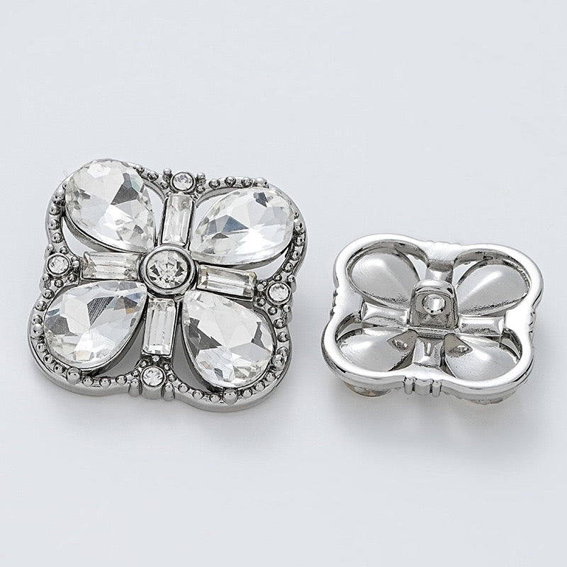 Crystal Buttons-Clover