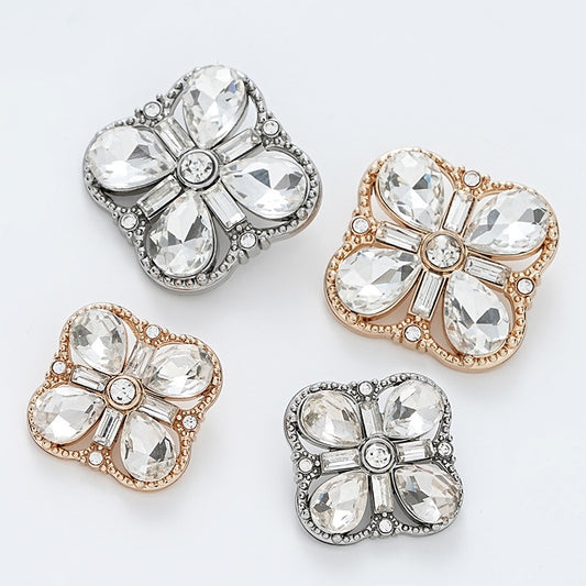 Crystal Buttons-Clover