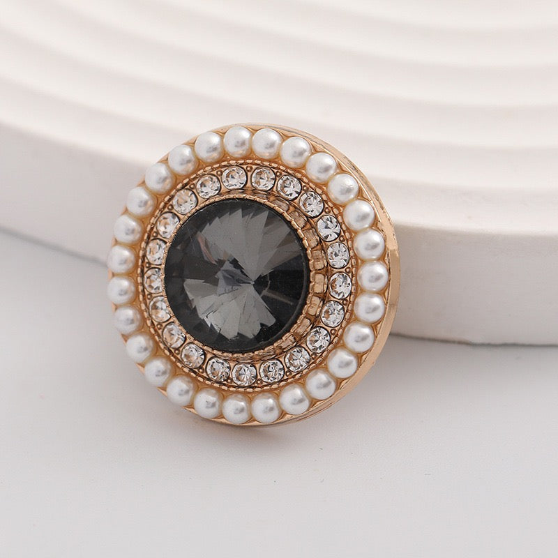 Crystal Buttons-Victorian Medallion