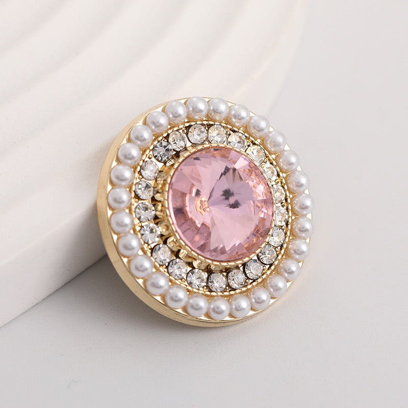 Crystal Buttons-Victorian Medallion