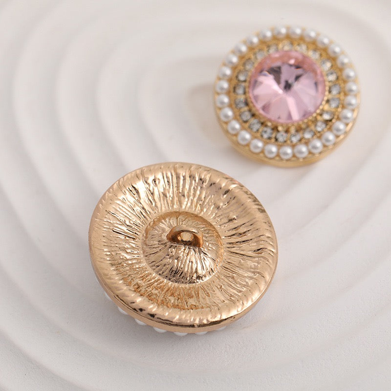 Crystal Buttons-Victorian Medallion
