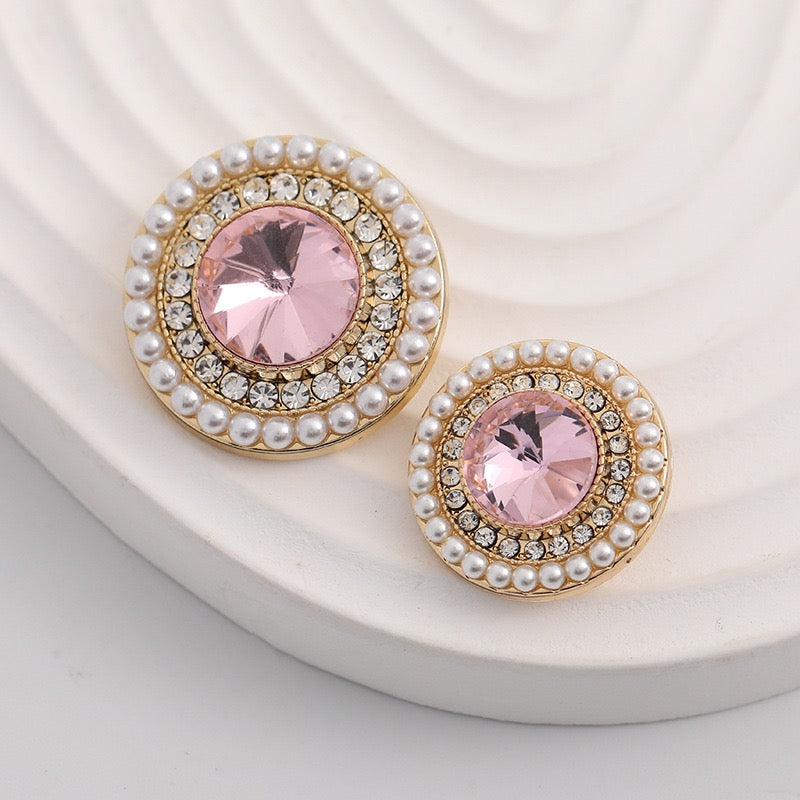 Crystal Buttons-Victorian Medallion